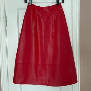 Anthropologie leather skirt